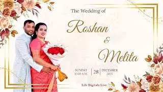 Wedding Ceremony Of ROSHAN and MELITA|| Watch LIVE