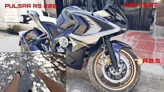 PULSAR RS 200 ABS TEST ( FRONT AND REAR ABS TEST )