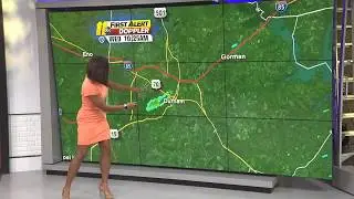 First Alert Doppler shows radar images of the gas explosion in Durham