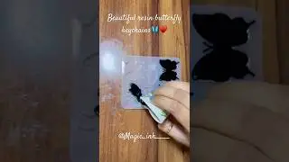 Resin butterfly keychains🦋&hearts;️#subscribe #resinart #diyresin #resinkeychain #diykeychain #resincrafts