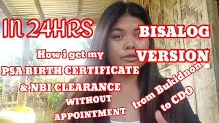 PSA BIRTH CERTIFICATE & NBI CLEARANCE (Cagayan de Oro)