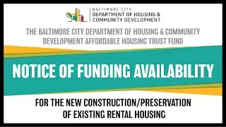 New Construction Preservation of Existing Rental Housing NOFA Pre-Proposal Conference