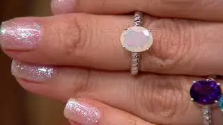 Generation Gems Oval Gemstone Ring, Sterling Silver on QVC