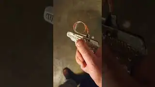 Japanese pressed tin mini cap gun