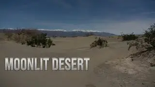 Death Valley at Night: Moonlit Desert Wilderness