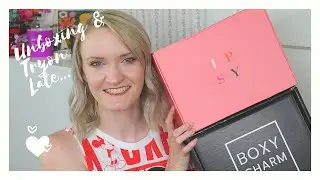 Late (Again) Boxycharm & Ipsy Unboxing/Tryon| Sarah Jane's Unboxings