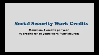 Social Security Work Credits