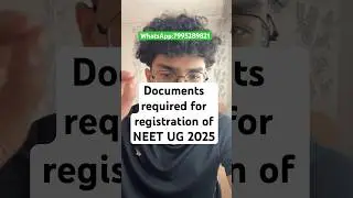 Documents Required for NEET UG 2025 Registration Explained | Telugu | NEET 2025