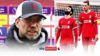Jurgen Klopp reacts to Liverpool's sixth straight home defeat