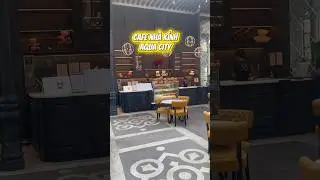 Cafe nh&agrave; k&iacute;nh Aquacity