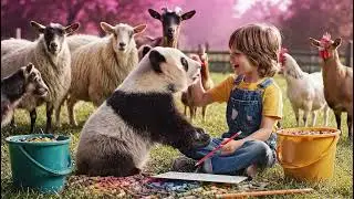 &ldquo;Baby Panda Colorful Farm Painting Day!&rdquo;