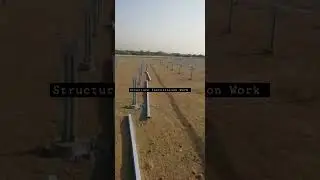 Structure Installation Work @2.5 MW Ground Mounted Tracking system Solar Project