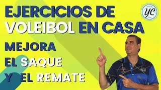 5 PASOS para mejorar el SAQUE y el REMATE en principiantes con ejercicios de VOLEIBOL en CASA.