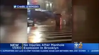 Manhole Explosion In Brooklyn