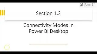 Power BI - Data Connectivity Modes