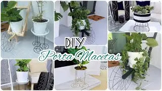 COMO HACER PORTA MACETAS PARA TUS PLANTAS🪴 SOPORTES PERFECTOS Y ECONOMICOS PARA TU HOGAR