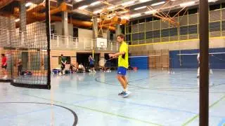 Badminton Herreneinzel R&uuml;diger vom PTSV Konstanz - SV Villingen-Schwenningen 2012