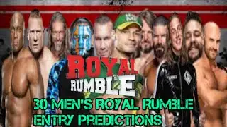 Royal Rumble 2022 Entry Predictions ! 2022 Royal Rumble Entrance