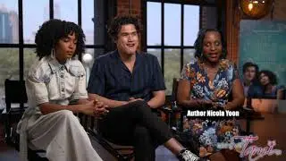 The Sun Is Also A Star Interview With Cast Yara Shahidi, Charles Melton and Author Nicola Yoon