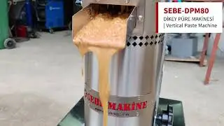 Dikey Kuruyemiş P&uuml;re Makinesi / Vertical Nuts Paste Machine | SEBE-DPM80