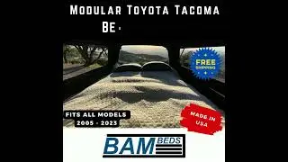 Bamboo Sleeping Platform install in a Long Bed Toyota Tacoma