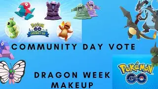 Pokemon GO Community Day Vote and Dragon Week Makeup Research