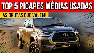 5 Melhores PICAPES Médias USADAS para COMPRAR ainda em 2025 - As BRUTAS que VALEM OURO!