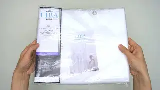 LiBa PEVA 8G Frosted Bathroom Shower Curtain Liner Unboxing