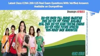 Cisco CCNA 200-125 Exam Dumps - Dumps4free