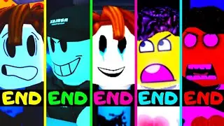 Roblox - All 5 Endings - Piggy Game Guesty!