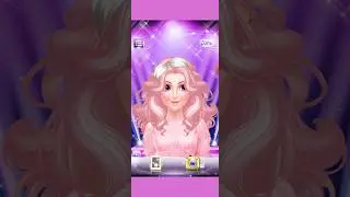 barbir elegant pink curl hairstyle asmr gamr #asmr #game #superstylistgame #barbie