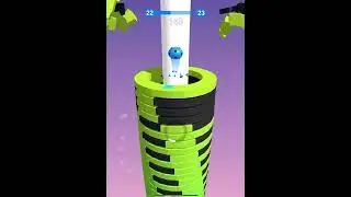 Stack Ball 3D Level 22 Gameplay (iOS,Andriod)