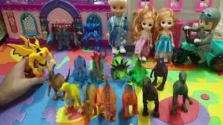 لعبة حديقة الديناصورات للاطفال جميلة  kids dinosaurs zoo toys