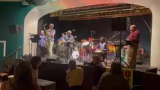 AfroBeatNiks with Etienne Tolno ate the Mancos Opera House