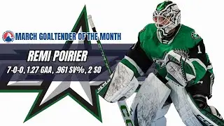 Remi Poirier AHL Goalie of the Month: Texas Stars