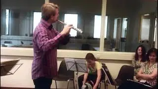 Ian CLARKE. The Great Train Race - solo flute