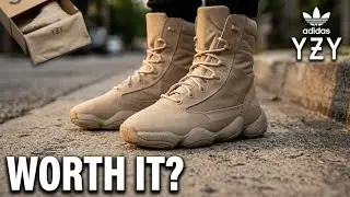 YEEZY 500 TACTICAL BOOT SAND UNBOXING ON FEET REVIEW