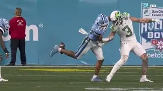 North Carolina makes insane kicked INT and takes the lead vs Oregon