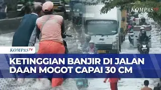 Terbaru! Ketinggian Banjir di Jalan Daan Mogot Capai 30 cm, Kendaraan Terpantau Padat!