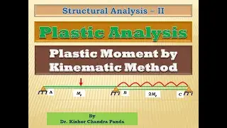 Plastic Analysis: Plastic Moment of Continuous Beam by Kinematic Method
