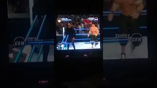 WWE Smackdown Vs Raw 2008 Johnny mo y Laura 🆚 John Cena y Candice Michelle Tag Team Nintendo Wii