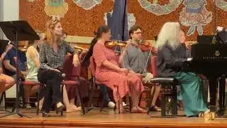 Ensayo de Martha Argerich en el Palau de la Música de Barcelona.