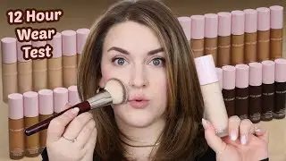 KYLIE COSMETICS POWER PLUSH LONGWEAR FOUNDATION | REVIEW + 12 HOUR WEAR TEST