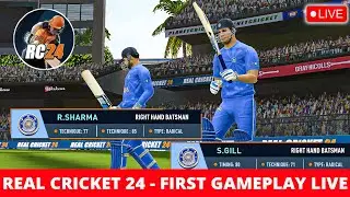 REAL CRICKET 24 - FULL HIGH GRAPHICS MATCH (FIRST LIVE GAMEPLAY OF RC 24)