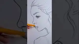 Side face drawing #lippanartwork #facedrawing #art #wipartwork #facesketch #sketch #pendrawing