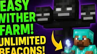 Unlimited Beacons in Minecraft! Wither Fight Under the End Portal 1.21.8