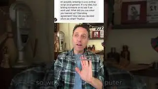 Do I Need A Legal Contract To Work With A Writing Partner? Writing Tips from Writer Michael Jamin
