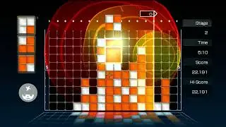 LUMINES Supernova (2009) PS3 Skin Edit Mode Gameplay 3 #tetristuesday