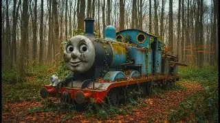 ASMR Car Restoration 😱 – Abandoned Thomas Train Found in the Forest | Full Rebuild
