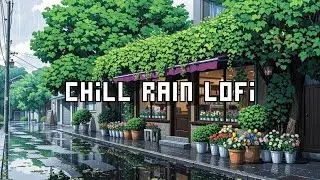 Cozy Flower Café 🌧️ Lofi Beats for Chill Rainy Study | Lofi Flow